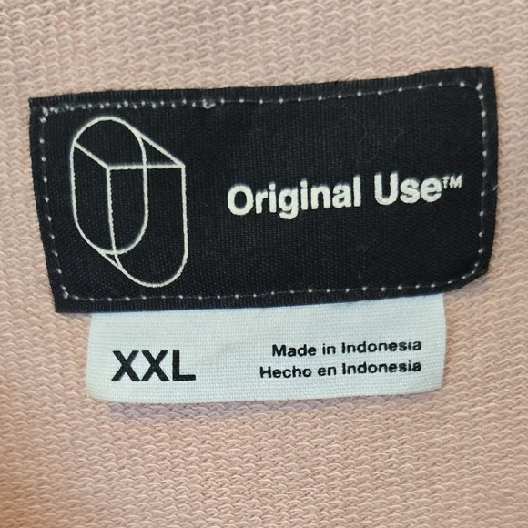 Original Use Pink, White, and Blue Colorblock Sweatshirt - Picture 2 of 3